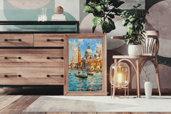 Watercolor Painting Of Venice Italy Wall Art