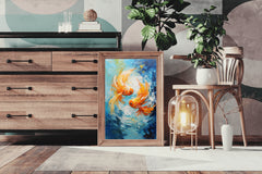 Goldfish Swimming Painting