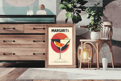 Red Margarita Cocktail Wall Art