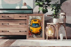 Yellow Lamborghini Wall Art