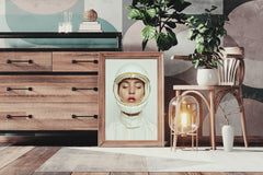 Astronaut in Honey Helmet Wall Art