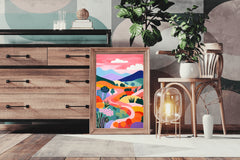 Desert Path Painting Wall Art