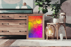 Bubbles Gradient Abstract Wall Art