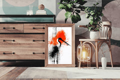 Stork Bird Oil Painting Wall Art