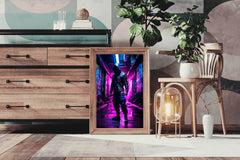 Neon Ninja Warrior Cyberpunk - beink online art store