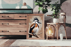 Watercolor Painting of Jay Bird Wall Art