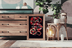 Gucci Red Snake Wall Art