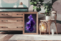 Purple Magic Violin In Smoke Wall Art