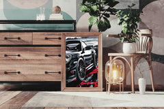 Black Porsche Carrera Canvas Wall Art