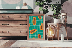 Painting Papaya Fruit Pieces - beink online art store