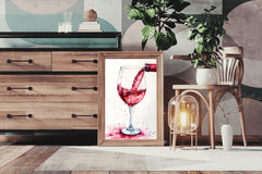 Serve Red Wine Wall Art