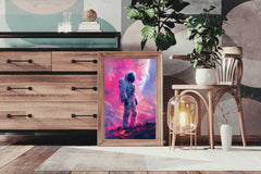 An astronaut in the space wall art - beink online art store