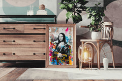 Mona Lisa Graffiti Style Wall Art