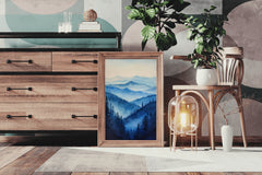 Misty Blue Mountains Wall Art