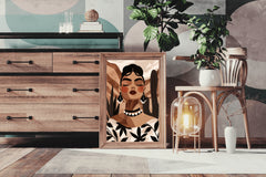 Painting of Fashionable African Women Wall Art