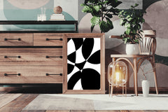 Black and White Graphic Pattern Wall Art