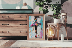 Oil Painting Of A Dancing Girl Wall Art