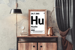 Hustle 24.7.365 Motivational Wall Art - beink online art store