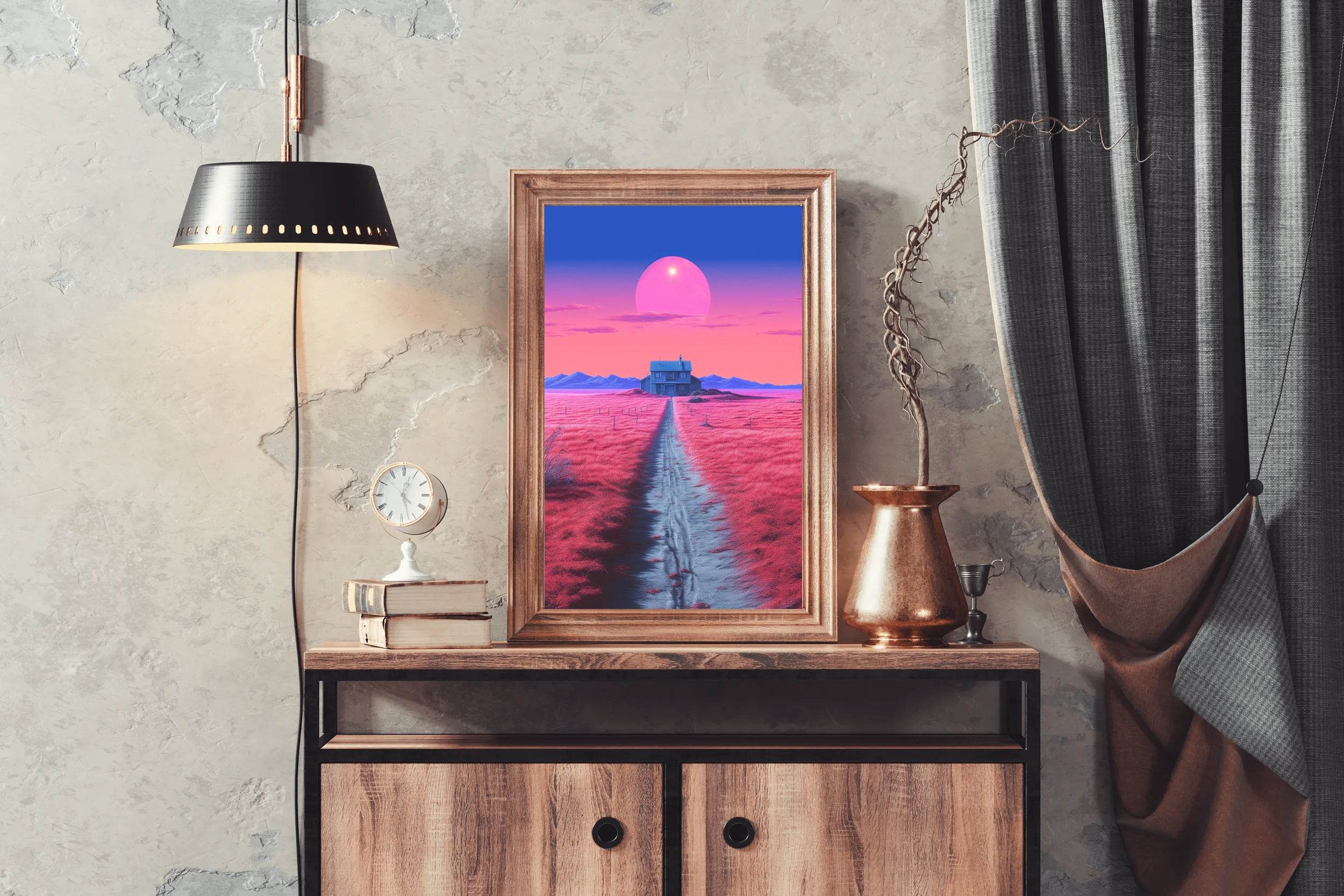 Pink Dream Farm Wall Art - beink online art store