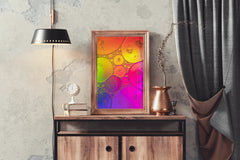 Bubbles Gradient Abstract Wall Art