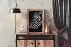 Zebra Black & White Wall Art