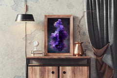 Purple Magic Violin In Smoke Wall Art