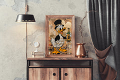 Donald Duck Holding Bottle Wall Art