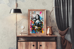 Mona Lisa Graffiti Style Wall Art