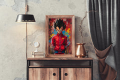 Painting of Vegeta-The Dragon Ball Anime