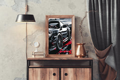 Black Porsche Carrera Canvas Wall Art