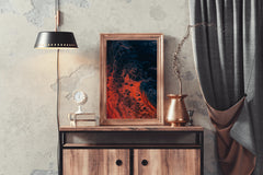 Fire burning Abstract Wall Art