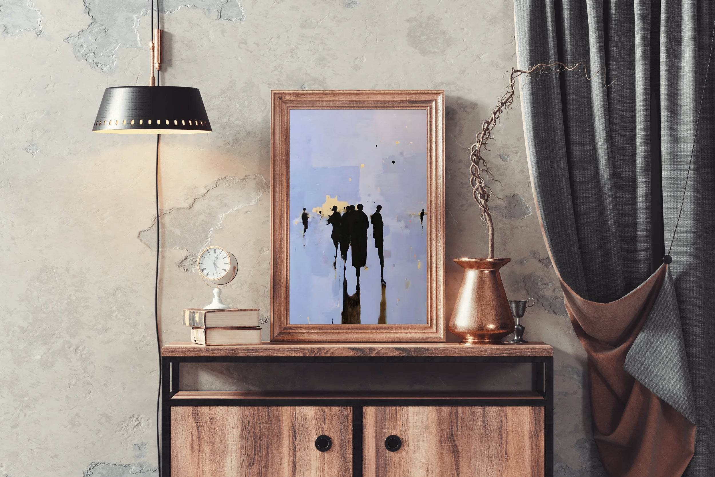 Cityscape Reflections Modern Wall Art - beink online art store