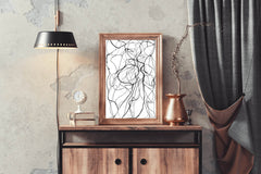 Tangled Threads Modern Wall Art - beink online art store