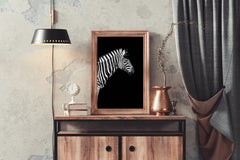 Zebra Black & White Wall Art