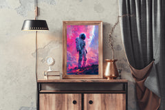 An astronaut in the space wall art - beink online art store