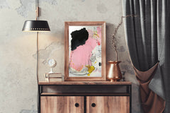 Pink and Black Chaos Modern Wall Art - beink online art store