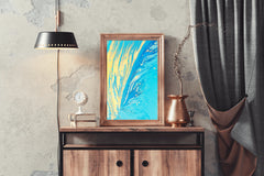 Water Waves Abstract Wall Art