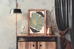 Giant Ivy Flower Painting Wall Art - beink online art store