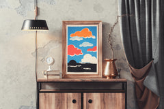 Colorful Clouds Painting Wall Art