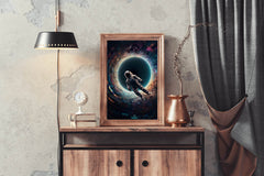 Astronaut Encountering a Black Hole Wall Art - beink online art store