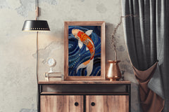 Koi Fish Painting Wall Art