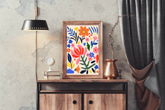 Painting Different Colored Flowers - beink online art store