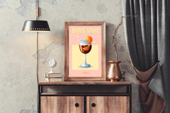 Orange Carbonated Cocktail Wall Art