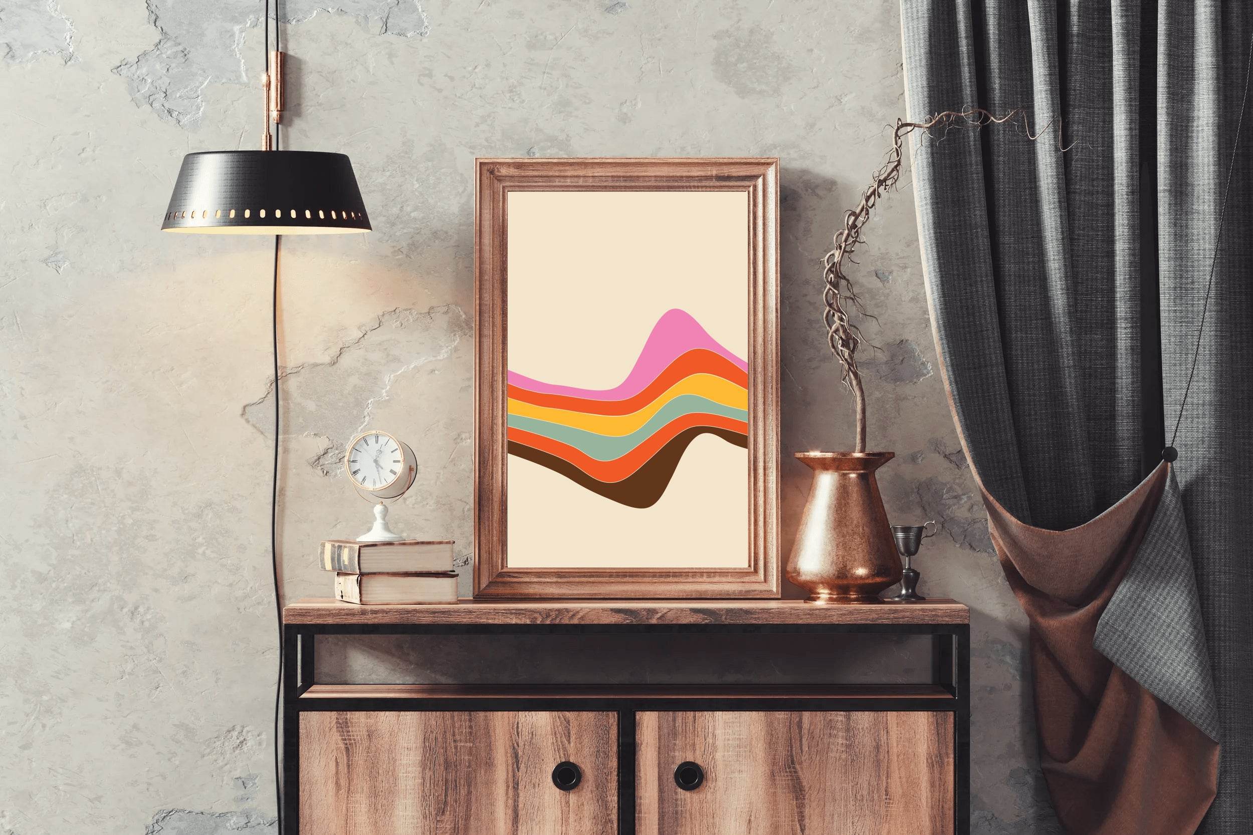 Colored Line Drawing Wall Art - beink online art store