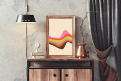 Colored Line Drawing Wall Art - beink online art store