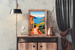 Beach House Painting Wall Art - beink online art store