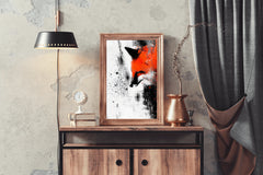 Fox Oil Painting Wall Art