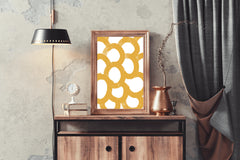 Yellow Contiguous Circles Wall Art