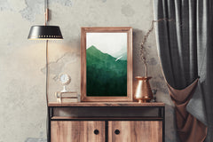 Mountain Forest Painting Wall Art