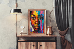 African Woman Wall Art